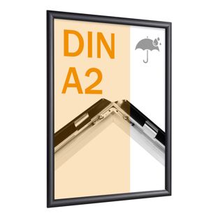 Cornici a scatto A2 da esterno nero 