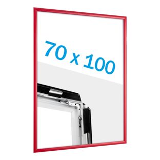 Cornice a scatto B1 standard rosso  | 25 mm | Ad angolo squadrato 