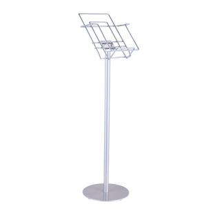 Porta brochure da terra con base JACKSON, 1x A4, argento 