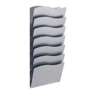 Porta brochure da parete A4 verticale, acciaio PTXG 