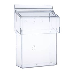 Porta brochure da esterno con coperchio, robusto A6 