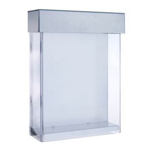 Porta brochure resistente alle intemperie con coperchio, Indisplay Shieldbox, ultra robusto A5 
