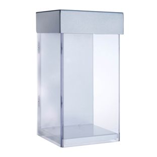 Porta brochure da esterno con coperchio,  extra profondo, Indisplay Shieldbox, ultra robusto 1/3 A4 