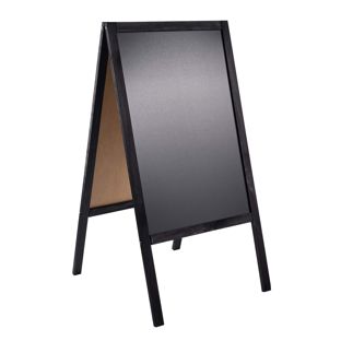 Cavalletto lavagna in legno WOOD-STOP Lite M, lavagna di 53 x 66 null