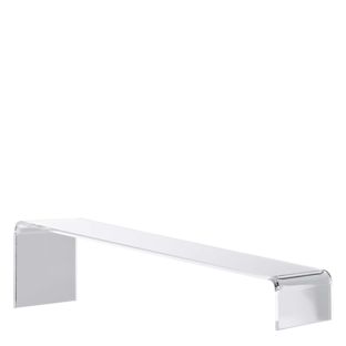 Espositore a ponte, acrilico, trasparente, inclinato 225 x 30-60 x 70 mm 