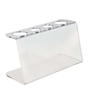 Porta coni gelato, acrilico, 4 fori, trasparente 