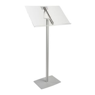 Porta menu con anelli, 2 x A4, argento 