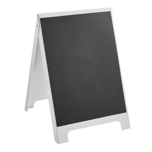 Cavalletto pubblicitario PS-STOP 50,8 x 80 cm, con lavagna, bianco 