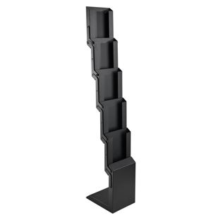 Portadepliant da terra CONCORD pieghevole, 5x A4 con borsa, nero 