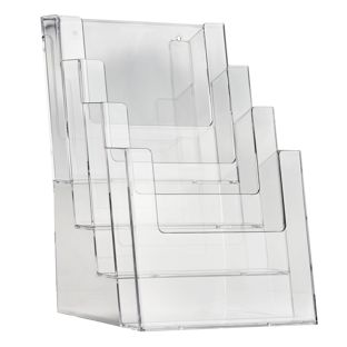 Porta brochure, polistirolo, formato verticale, Taymar 4 x A5