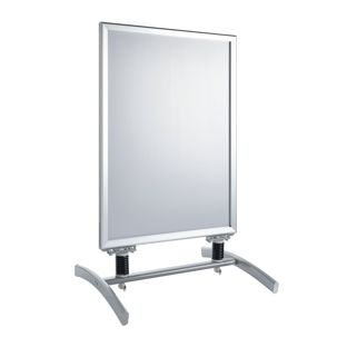 Cavalletto pubblicitario SPIDER A1, antivento, profilo 32 mm, argento 