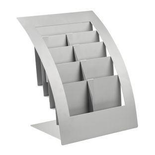 Porta brochure da tavolo VARIA, A4/ A5/ DIN lungo, scomparti 5 