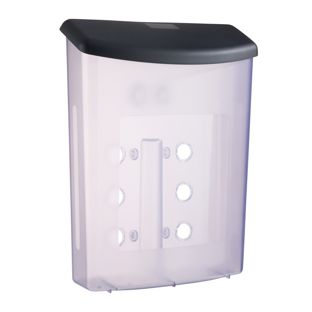 Porta brochure resistente alle intemperie con coperchio, A4, nero 