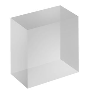 Blocco acrilico, trasparente 75 x 75 x 40 mm 