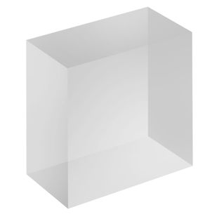 Blocco acrilico, trasparente 75 x 75 x 50 mm 