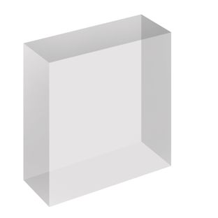 Blocco acrilico, trasparente 100 x 100 x 40 mm 