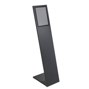 Espositore a leggio PLANAR A4 con cornice magnetica grigio scuro 