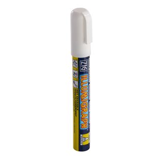Pennarello a gesso, 1 pezzo, bianco  | 2 mm | solubile in acqua 