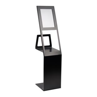 Porta cataloghi con scomparto informativo FARGO, 1 x A4 nero 