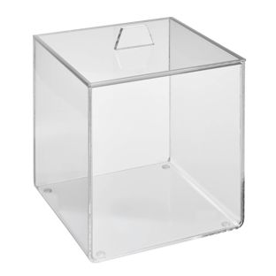 Scatola in acrilico con coperchio 150 x 150 x 150 mm  | coperchio appoggiato 