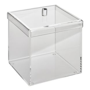 Scatola in acrilico con coperchio 160 x 160 x 160 mm  | coperchio a cappuccio 