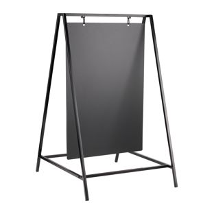 Cavalletto pubblicitario lavagna Swing, 50 x 70 cm, nero 