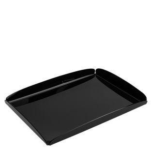 Vassoio decorativo, acrilico nero  | brillante  | 395 x 290 x 30 mm 