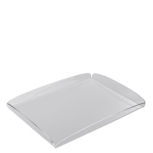 Vassoio decorativo, acrilico trasparente  | brillante  | 395 x 290 x 30 mm 