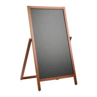 Cavalletto pubblicitario legno FLIP, 490 x 890 mm effetto legno 