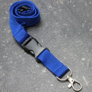 Lanyard con chiusura di sicurezza blu 