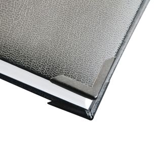 Angoli per libri Metallo PS 22 - 22 x 22 mm  | verniciato nero 