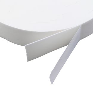 Nastro biadesivo in schiuma PE, bianco, 1 mm di spessore, adesione forte, EL100 40 mm