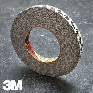 3M 9086, Nastro biadesivo in tessuto non tessuto, adesivo acrilico molto forte 9 mm