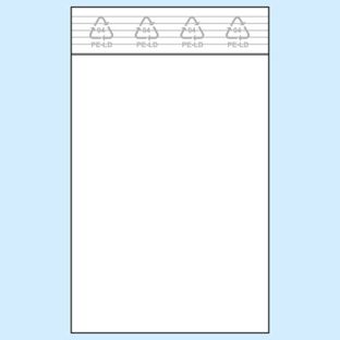 Sacchetti con chiusura ZIP, plastica PE 50 µm | 70 x 100 mm 