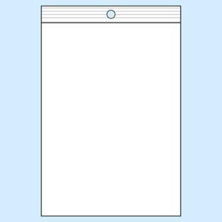 Sacchetti con chiusura ZIP con foro rotondo, plastica PE 160 x 220 mm 