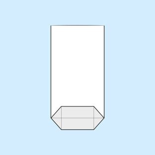 Sacchetti a fondo incrociato, plastica OPP 85 x 145 mm 