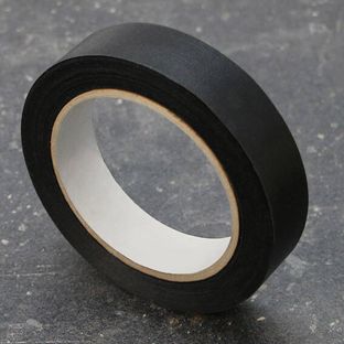 Nastro di rilegatura autoadesivo Best Price, carta a fibre speciali, telato nero  | 38 mm