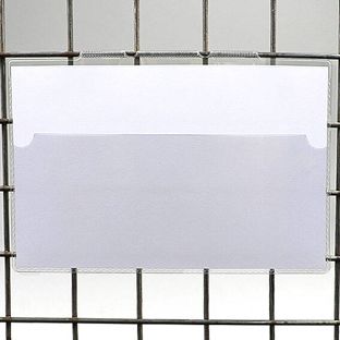 Tasche di contrassegno per contenitori in filo metallico, con 3 ganci 