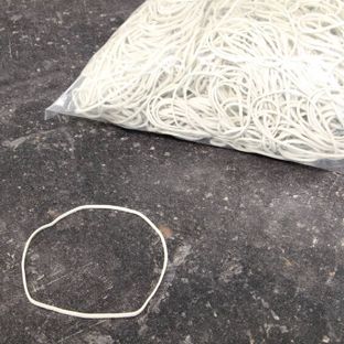 Elastico, bianco 80 mm | 1.5 mm