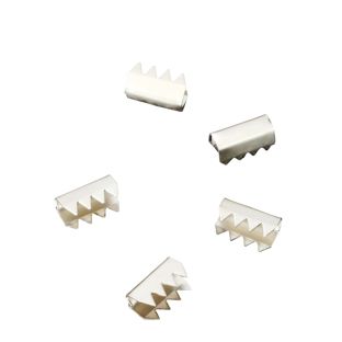 Capicorda metallici a tubetto, 9 x 4,4 x 5,5 mm, nichelato 
