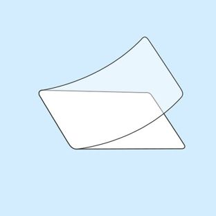 Foglio per plastificare a caldo, 65 x 95 mm, formato carta di credito, 2 x 125 µm 