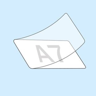 Foglio  per plastificare a caldo, 80 x 111 mm, contenuto A7, 2 x 125 µm 