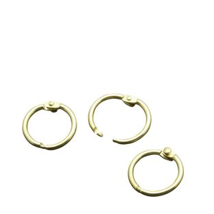 Anelli per rilegatura Metallo 14 mm - spedito aperto  | oro 