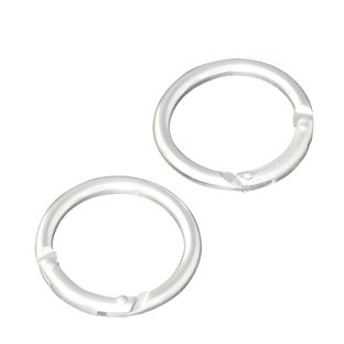 Moschettone, rotondo, 38 mm, alluminio, argento argento 