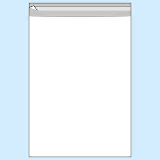 Buste con patella di chiusura, plastica OPP, trasparente 165 x 230 mm - C5 