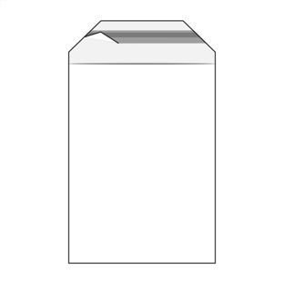 Buste con patella di chiusura, plastica PE, trasparente 119 x 162 mm - C6  | 50 µm