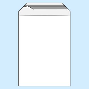 Buste con patella di chiusura, plastica PE, trasparente 310 x 440 mm - A3  | 70 µm