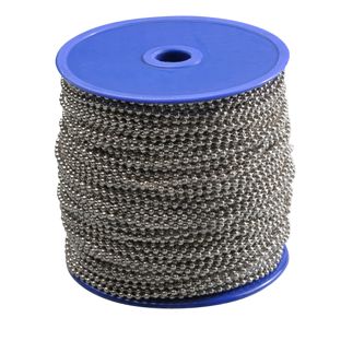 Catena a palline su bobina 100 m | 2.4 mm | argento  | Metallo 
