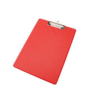Portablocco con rivestito in plastica A4  | rosso 