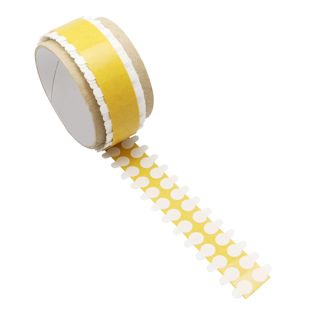 Bollini biadesivi PET, forte/forte 10 mm | 1000 pz
